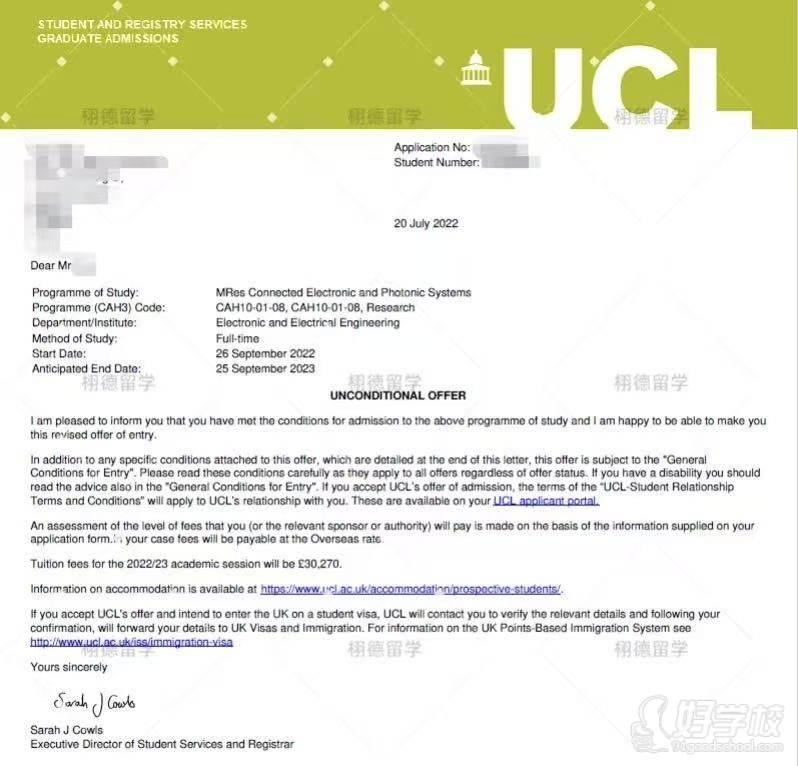 英国留学offer