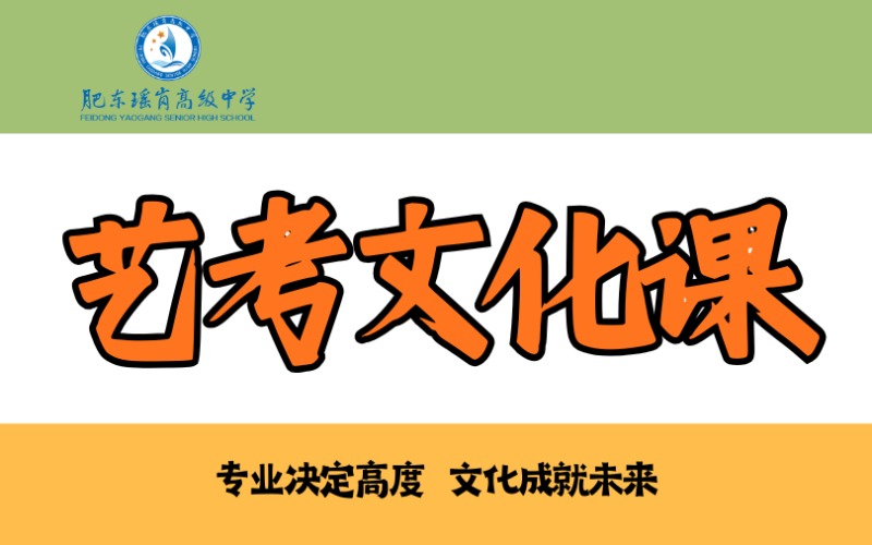 合肥藝考文化課小班集訓(xùn)營