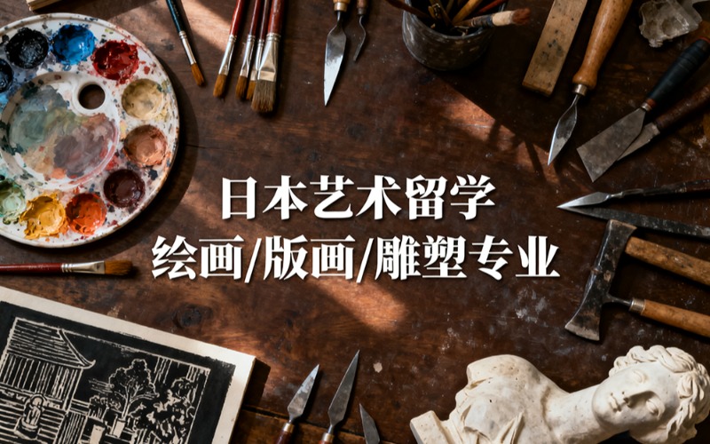 日本艺术留学绘画/版画/雕塑专业全包服务