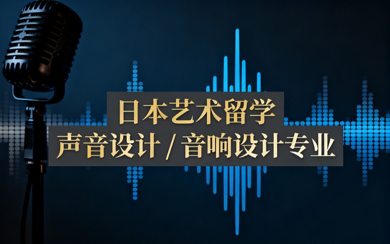 日本艺术留学声音设计 / 音响设计全包服务