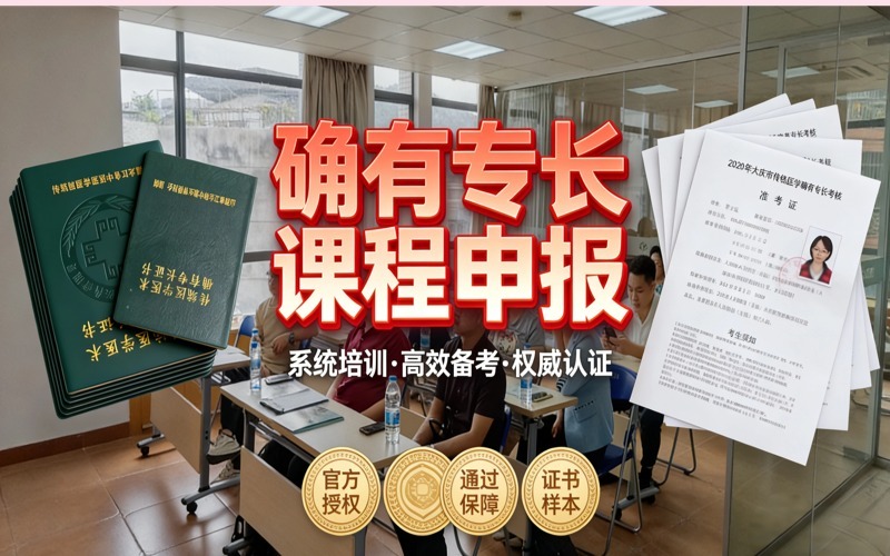 廣州確有專長(zhǎng)課程申報(bào)輔導(dǎo)班