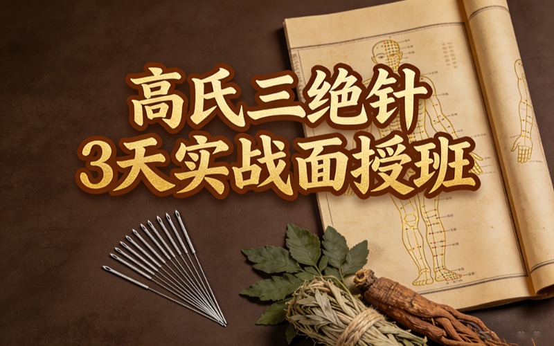 高氏三绝针3天实战面授班