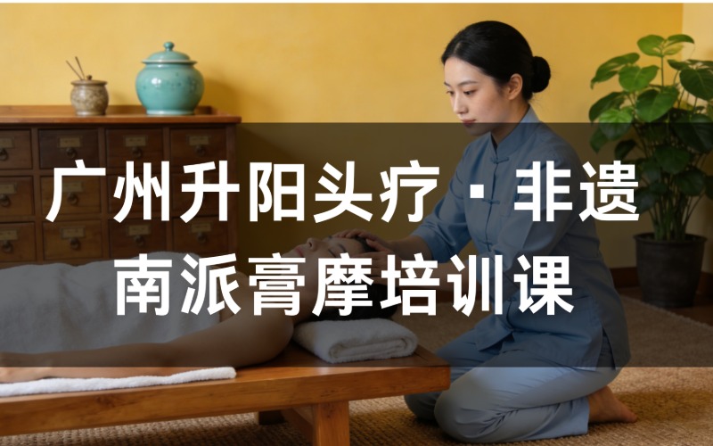 广州升阳头疗·非遗南派膏摩培训课