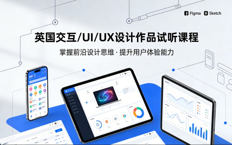 英国交互 / UI/UX 设计作品试听课程
