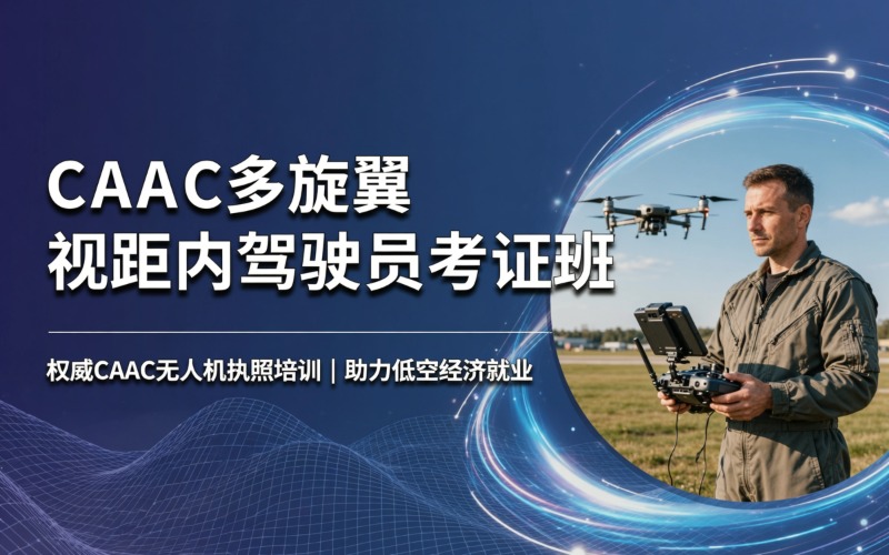 caac多旋翼中型視距內(nèi)駕駛員專業(yè)考證培訓班