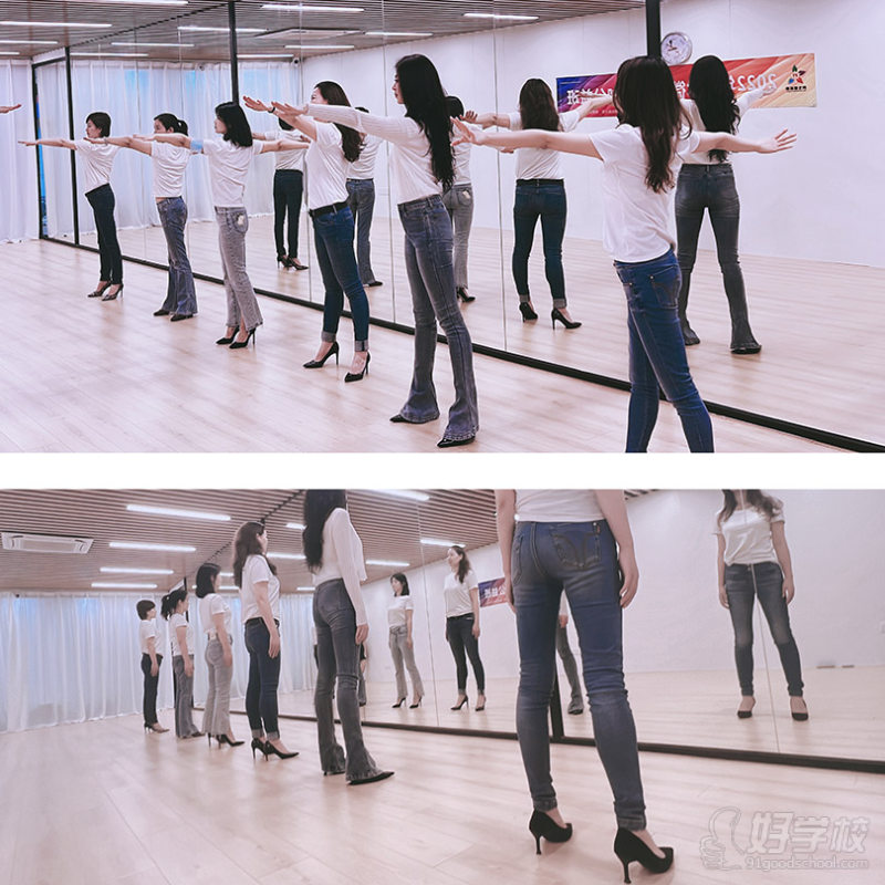 成人模特教学现场