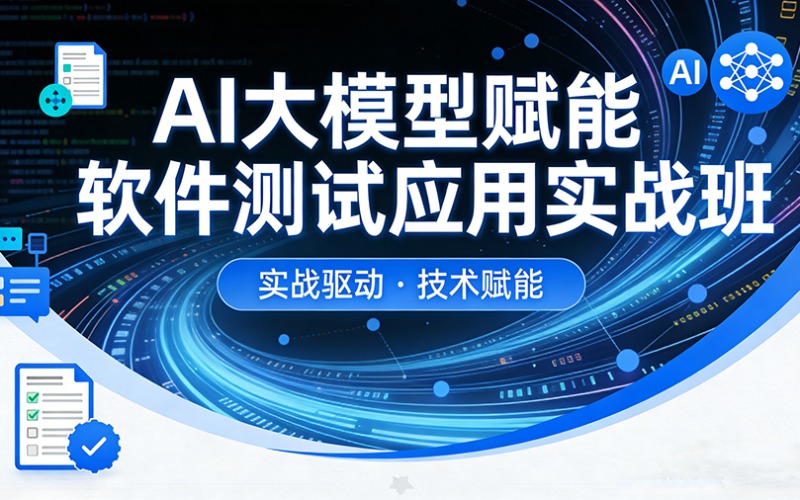 AI大模型賦能軟件測(cè)試應(yīng)用實(shí)戰(zhàn)班
