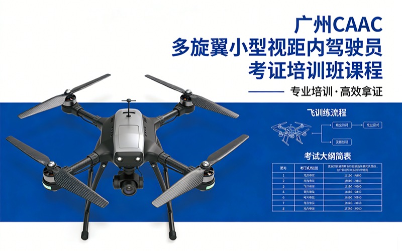 廣州caac多旋翼小型視距內(nèi)駕駛員考證培訓(xùn)班