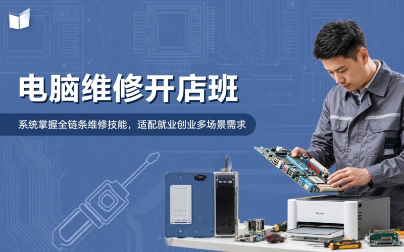 成都电脑打印机维修实用开店班