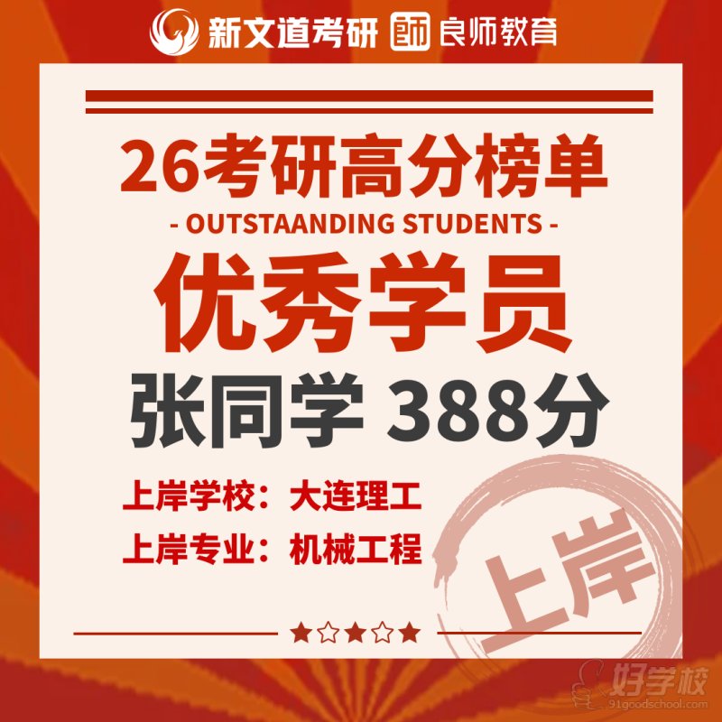 张同学388分