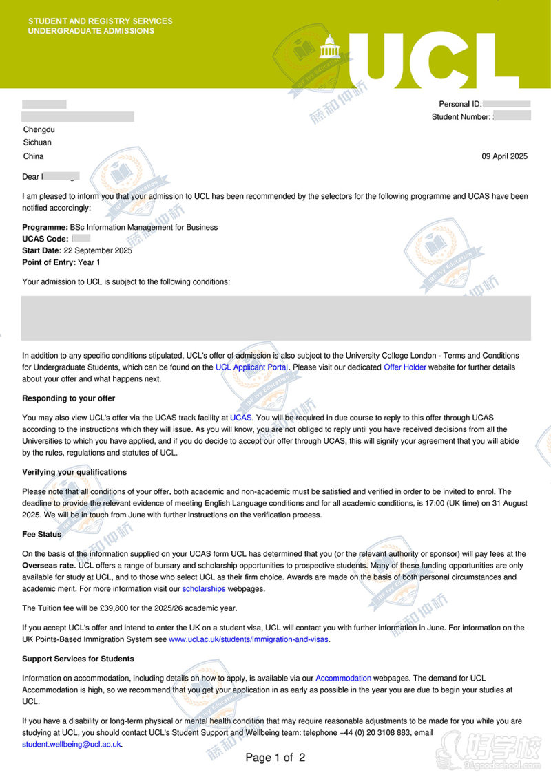 UCL-IMB-of