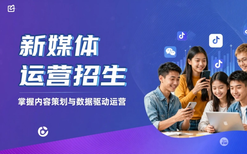 新媒体运营专业初中起点中专招生简章