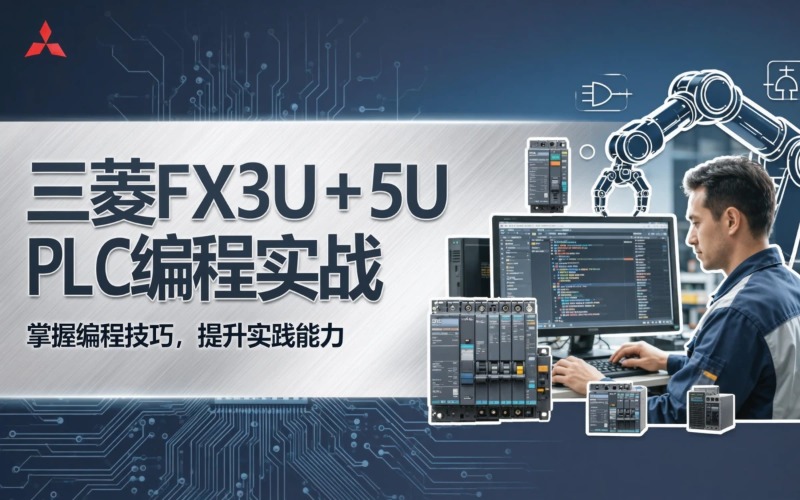 无锡三菱FX3U+5U PLC培训课程