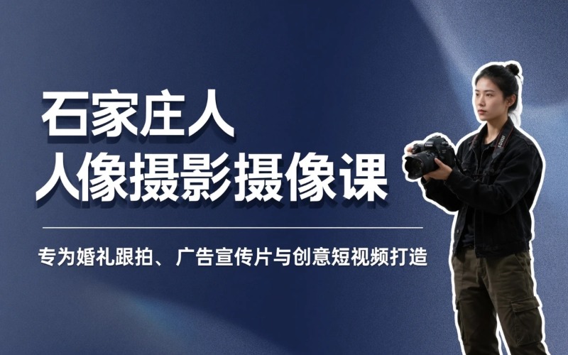 石家庄人像摄影摄像课程