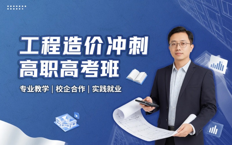 工程造价专业初中起点三年制中技冲刺高职高考班