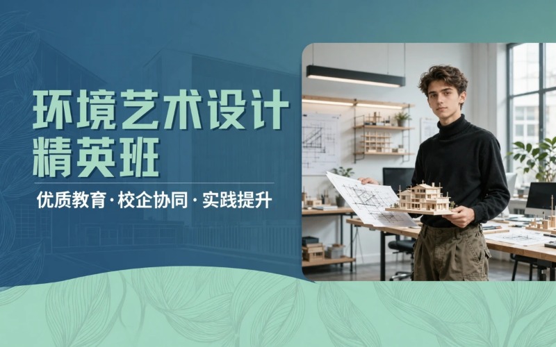 环境艺术设计专业初中起点3年制中技精英班