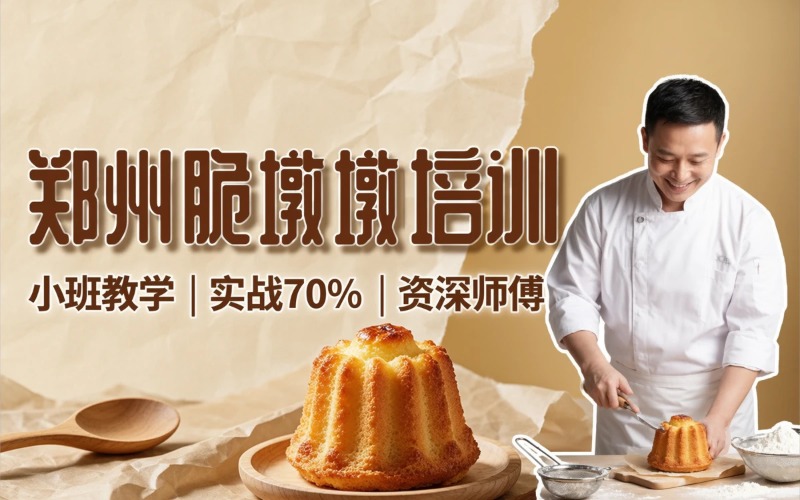 郑州特色脆墩墩点心培训短期课程