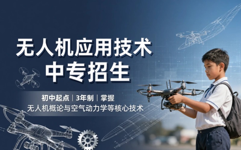 无人机应用技术专业初中起点3年中专招生简章