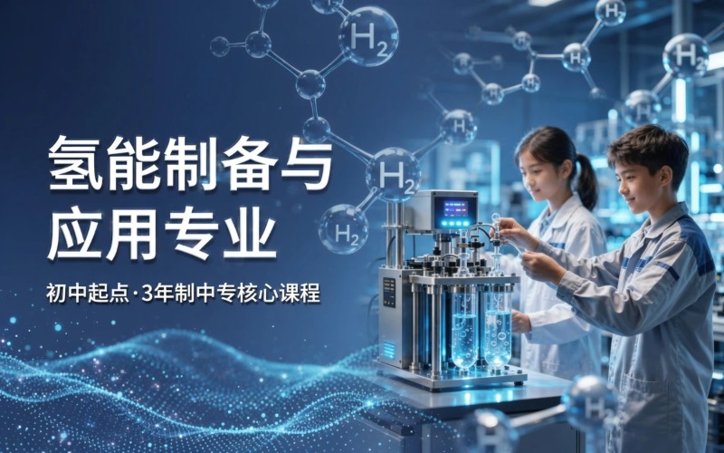 氢能制备与应用专业初中起点3年中专招生简章