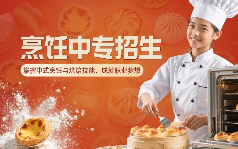 烹饪专业初中起点3年中专招生简章