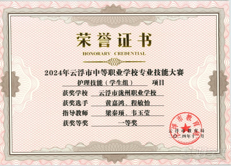 荣誉证书6