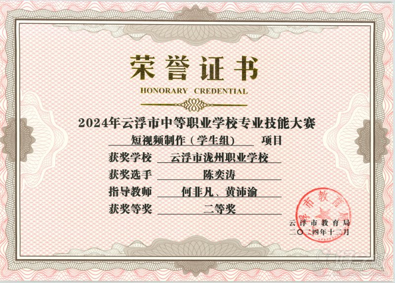 荣誉证书9
