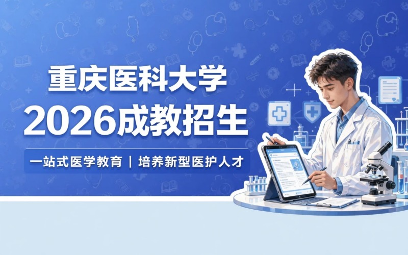 重庆医科大学2026年成人高等教育招生简章