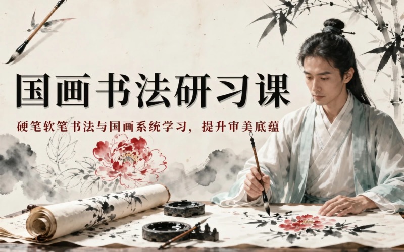 线上国画书法系统研习课