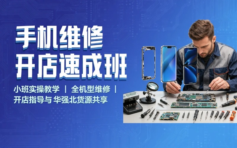 深圳手机维修开店速成A+班