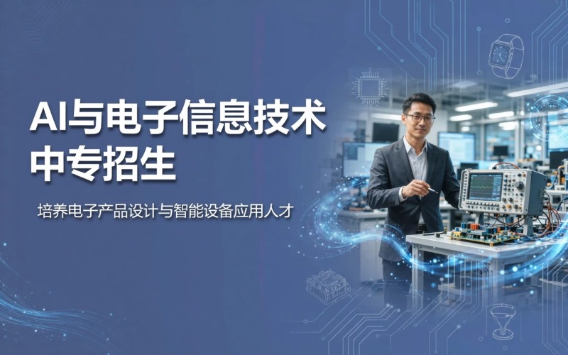 人工智能 + 电子信息技术专业初中起点三年学制中专招生简章