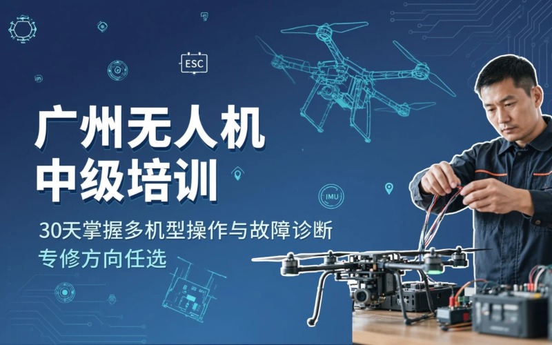 广州无人机中级（含一个专修方向：多机型）培训课程