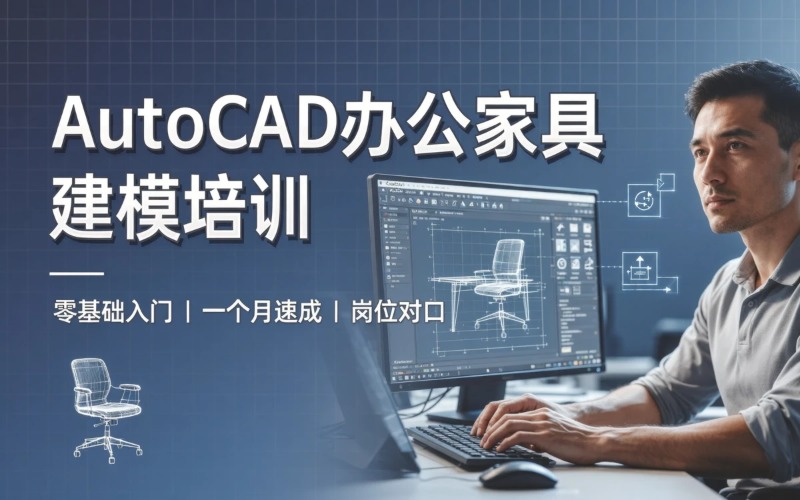 中山AutoCAD办公家具建模培训课程