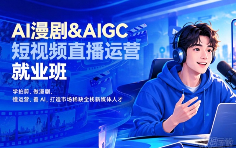 济南AI漫剧 & AIGC短视频直播运营就业班