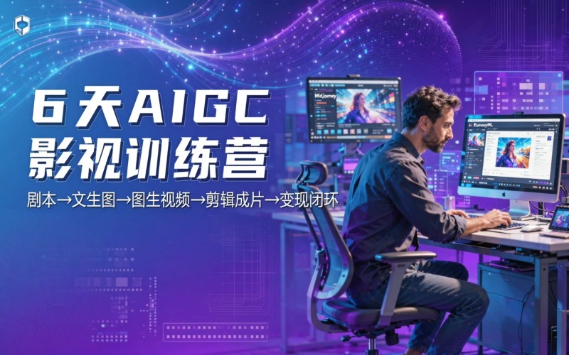 6天集中AIGC影视训练营