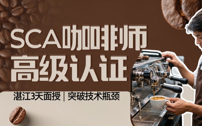 湛江SCA咖啡师技能高级认证课程